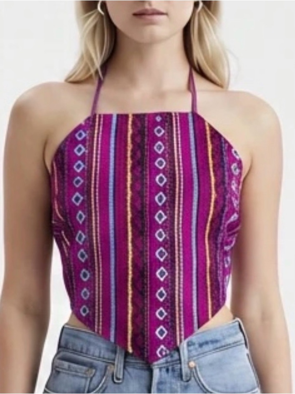 Urban Outfitters Staring at Stars Boho Crop Top
